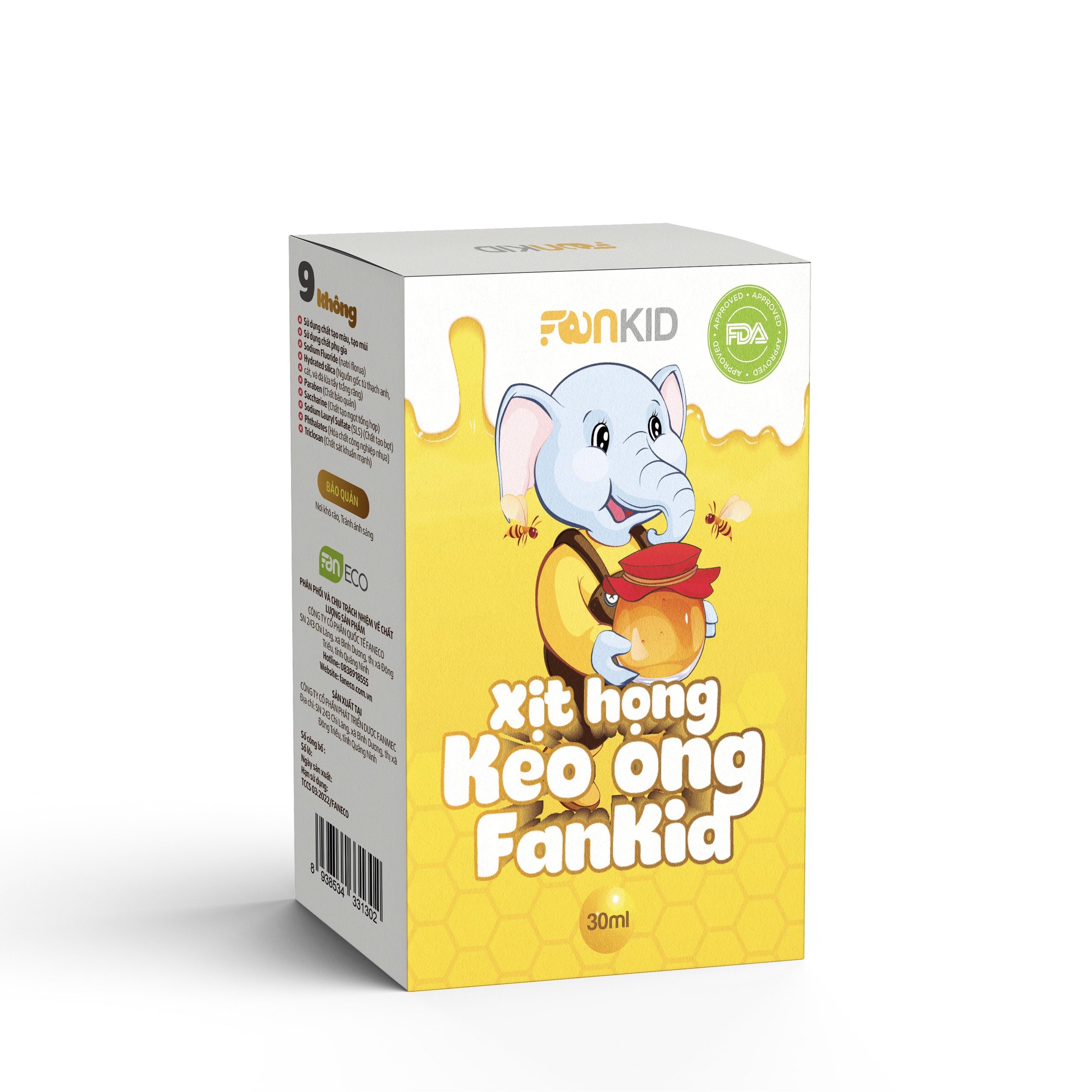 Xịt họng keo ong FANKID