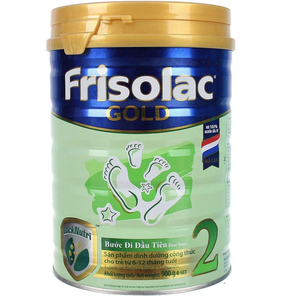 sữa Frisolac Gold 2 màu xanh lá cây